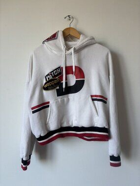 doublet Chaos Patches Hoodie White Size Small FW18
